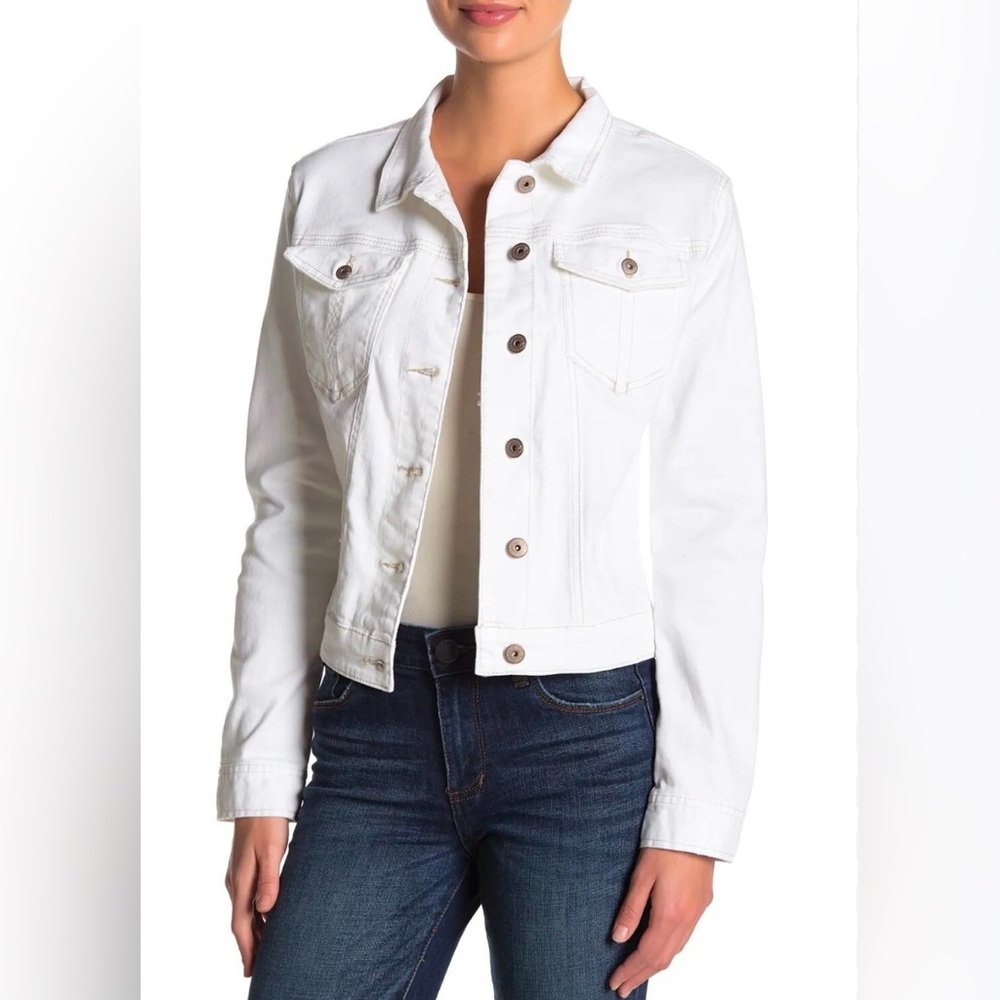 Women’s White Denim Jean Jacket S